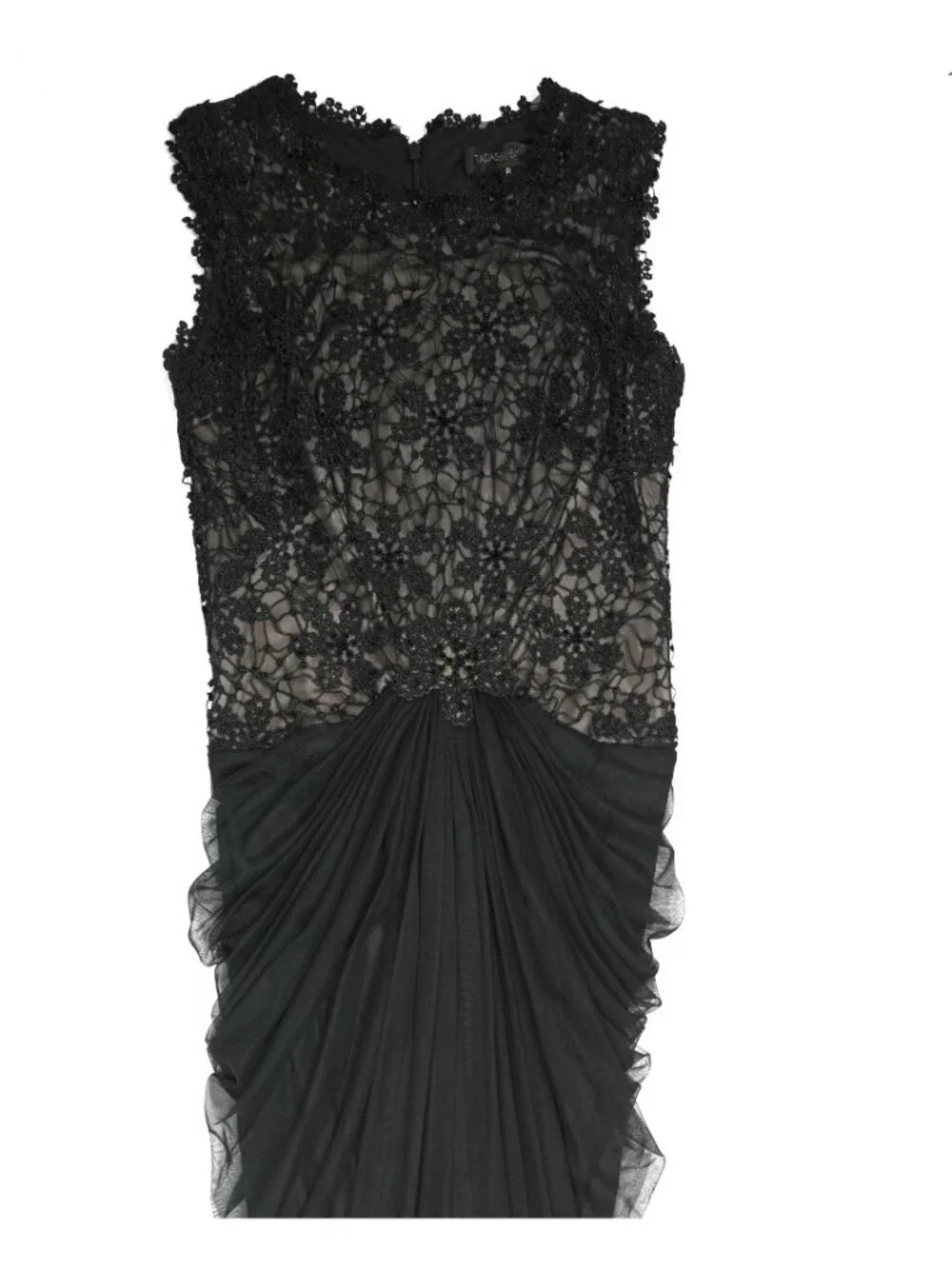 Tadashi Shoji Floral Lace Sleeveless Gown in Black - Picture 2 of 7